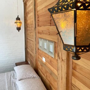 Cabana, 1 cama de casal, para não fumantes | Camas extras/dobráveis (sobretaxa), roupa de cama