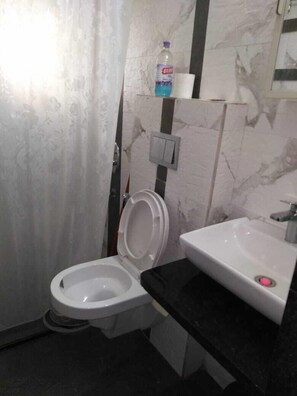 Combined shower/bathtub