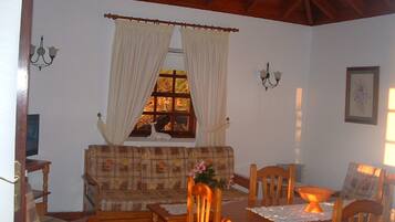 Family House, 2 Bedrooms, Terrace, Sea View | Living area | Flat-screen TV