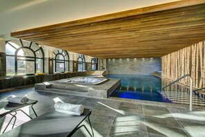 Indoor pool, a heated pool