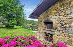 Property grounds - Rustic farmhouse , private pool 5 bedrooms, walk to restaurant, mountain views! (Lucca)