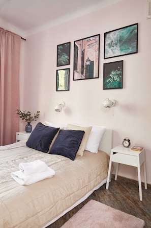 Appartement Confort, vue sur la ville | 1 chambre, literie hypoallergénique, décor unique, ameublement unique