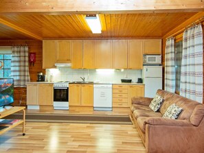 Fridge, microwave, dishwasher, highchair