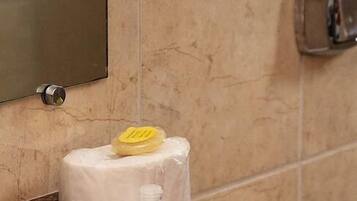 Chuveiro, produtos de toalete grátis