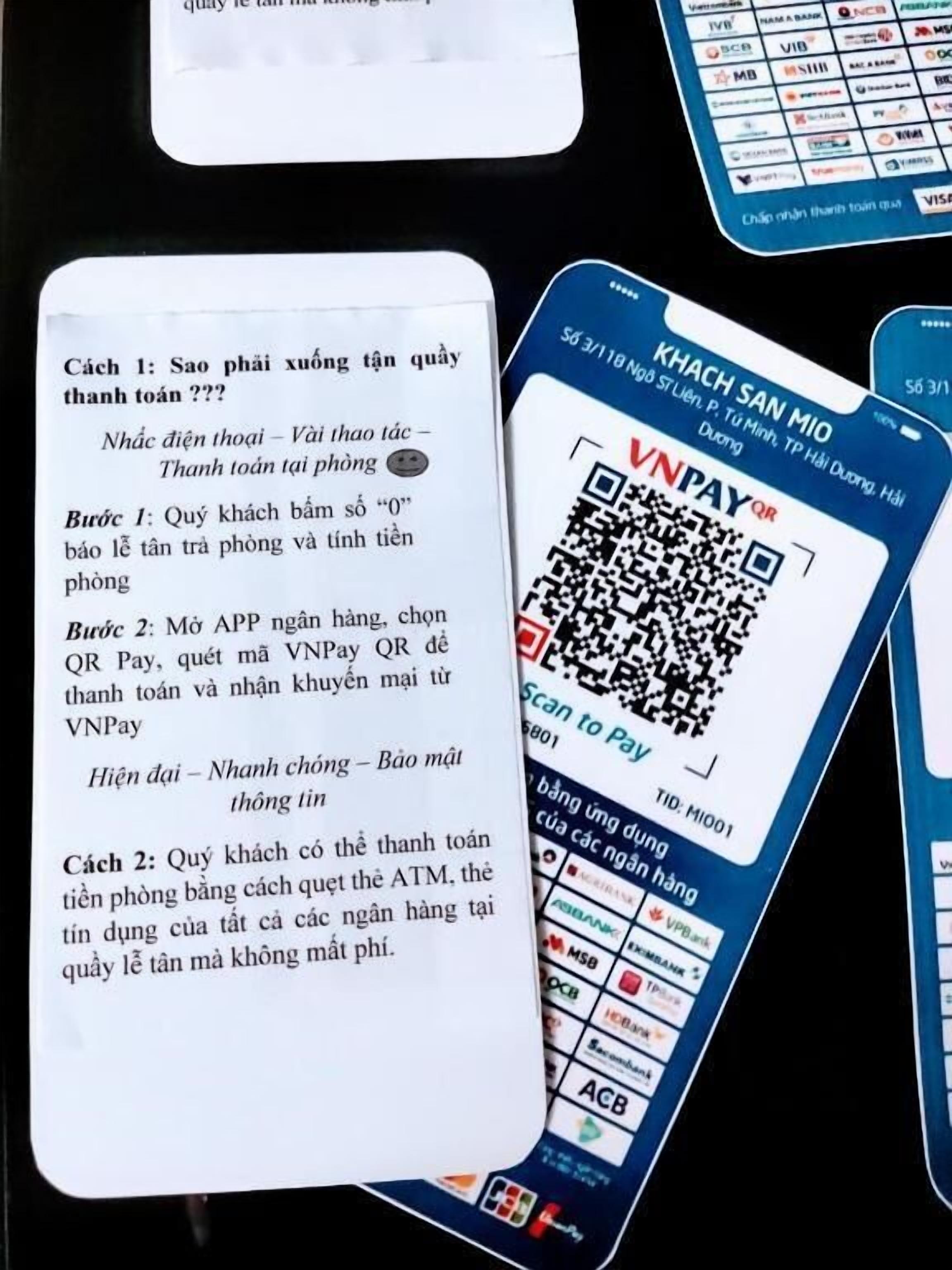 A card with text and QR codes, possibly for a payment or information system.