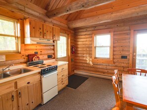 Cabin, Multiple Beds, Partial Lake View | Private kitchen - Deer Ridge Resort (Ely)