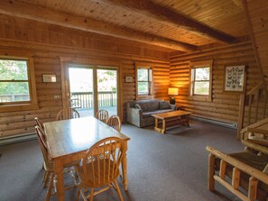 Cabin, Partial Lake View | Living area