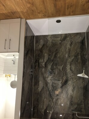 淋浴设施、吹风机、毛巾、肥皂