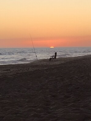 On the beach