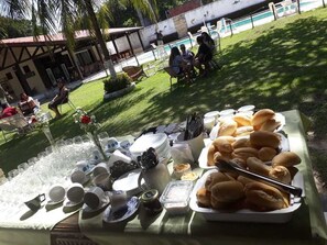 Free daily buffet breakfast
