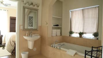 Tina, secadora de cabello, toallas