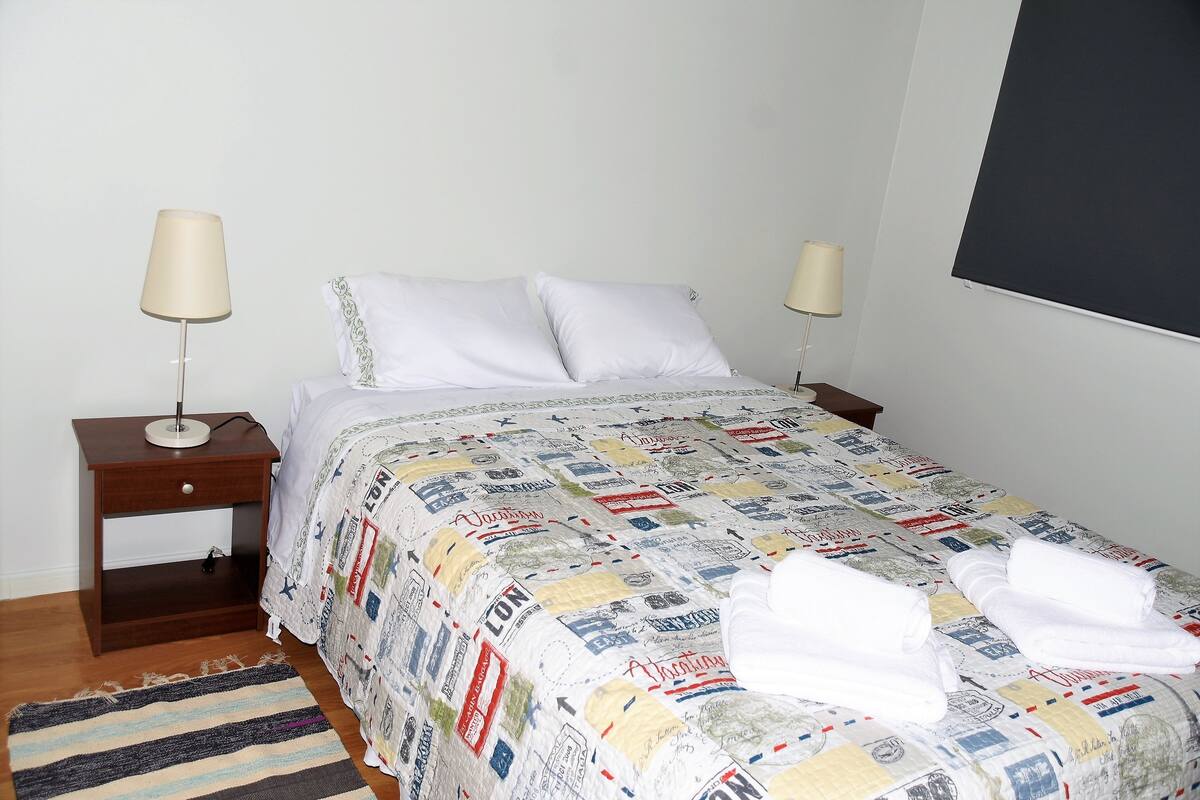 Blackout drapes, iron/ironing board, free WiFi, bed sheets