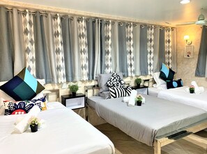 Family Room (6 Pax) | Blackout drapes, free WiFi, bed sheets