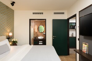 Suite, 1 dormitori | 1 dormitori, caixa forta a l'habitació i cortines opaques 