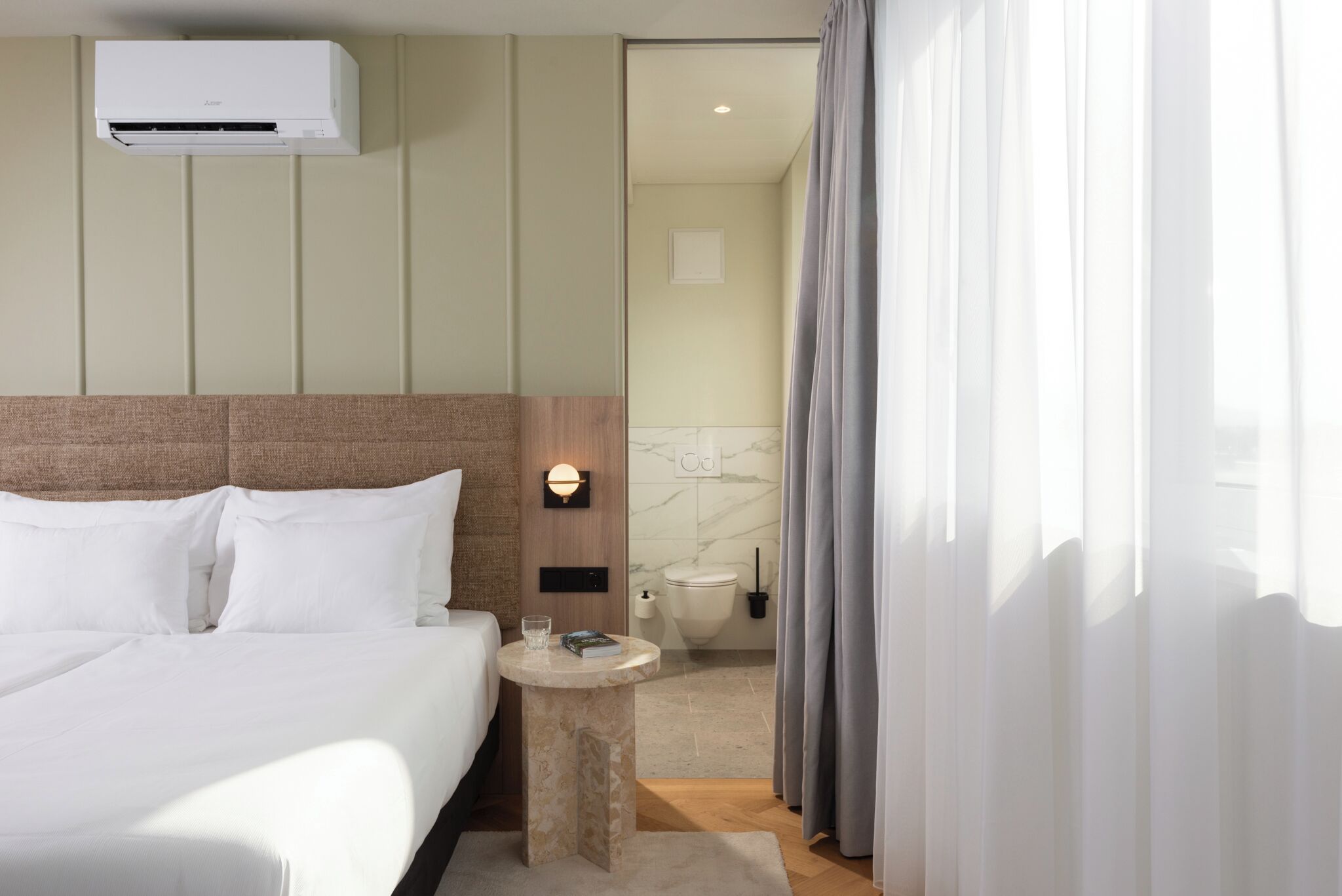 Ático, 3 habitaciones, terraza | 1 dormitorio, caja fuerte, cortinas opacas