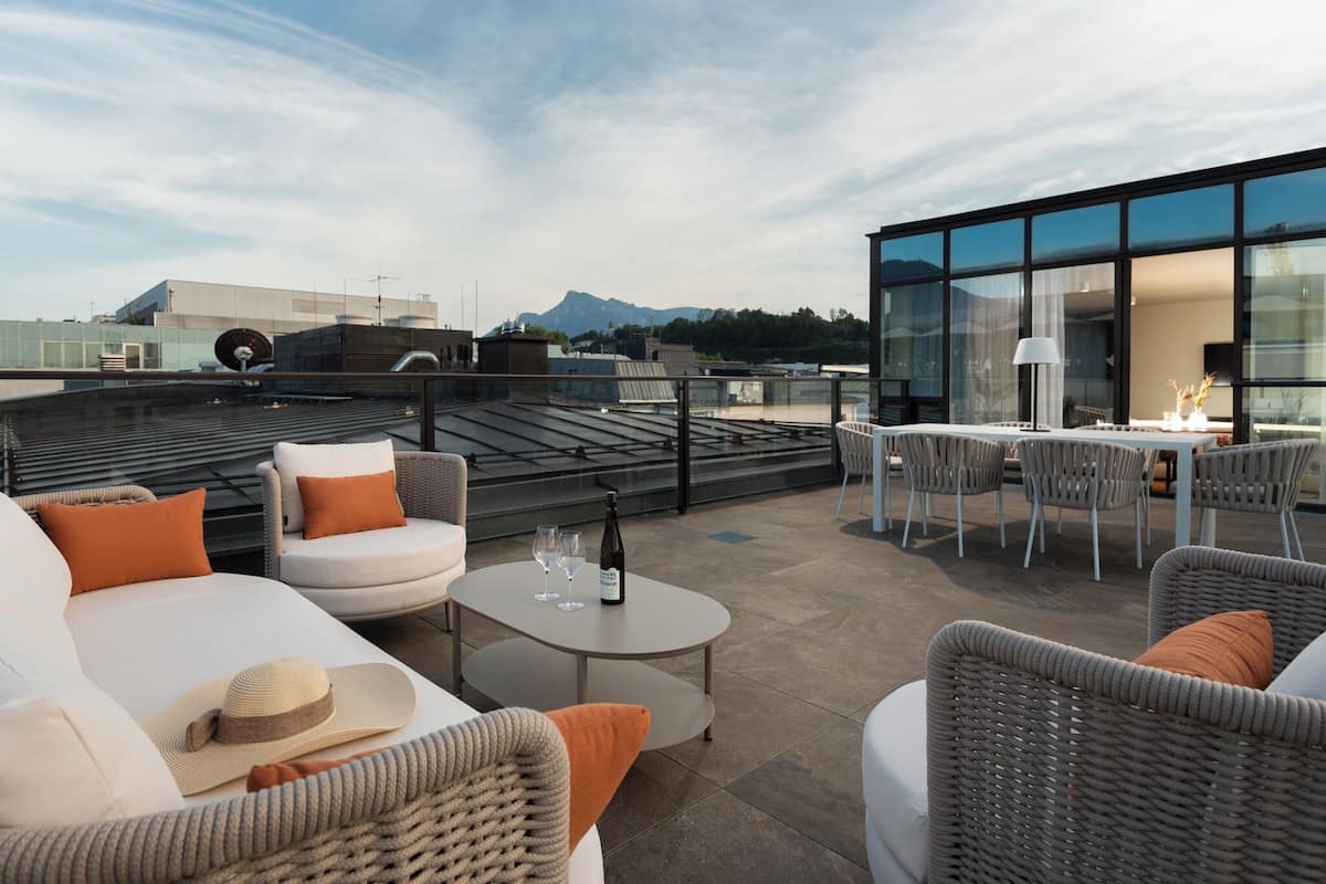 Penthouselejlighed - 3 soveværelser - terrasse | Terrasse/gårdhave