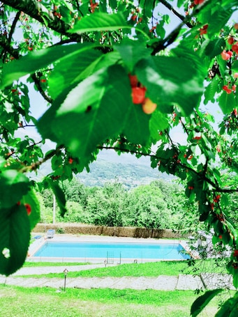 Una piscina al aire libre de temporada. Agriturismo Borgo Biaia