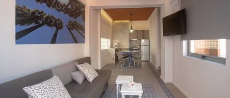 Grand Apartment, Terrace, Courtyard View | Living area