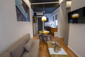 Superior Apartment, Courtyard View | Living area | Smart TV, Netflix - Athenian Yard Suites (Athens)