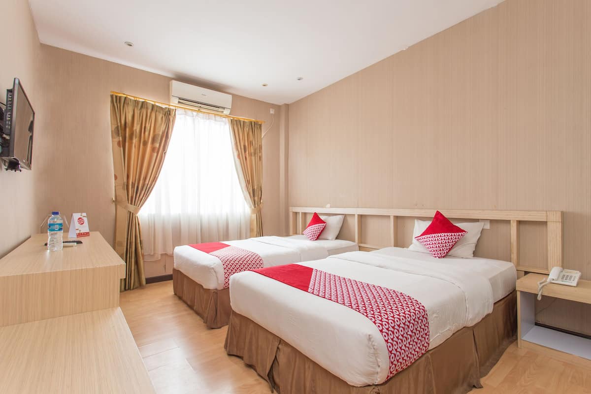 Deluxe Twin Room | Ruang kerja komputer riba, Wi-fi percuma, cadar katil 