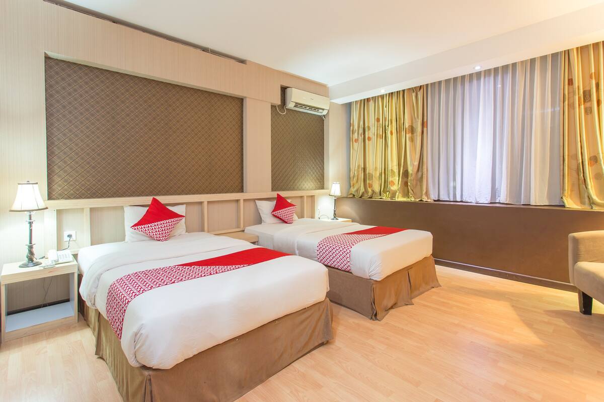 Deluxe Double Room | Ruang kerja komputer riba, Wi-fi percuma, cadar katil 