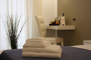 In-room safe, desk, blackout drapes, cribs/infant beds