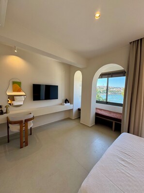 Superior Triple Room, Sea View | 1 bedroom, minibar, desk, laptop workspace