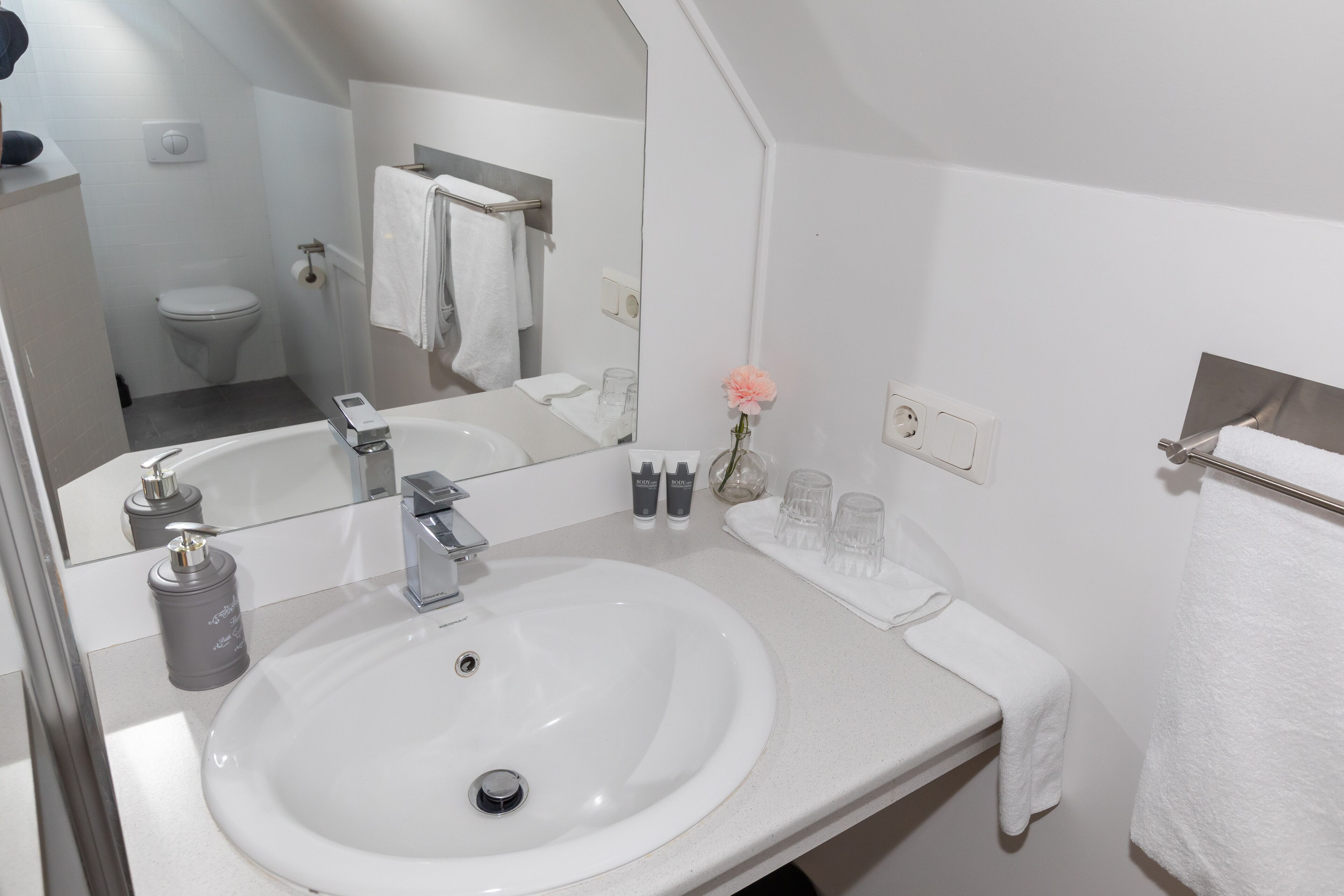 deluxe room, mountain view | bathroom | shower, free toiletries, hair dryer, bathrobes
