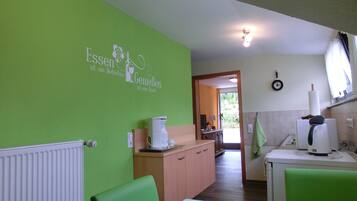 Apartment, 1 Bedroom, Terrace | Private kitchen | Fridge, microwave, stovetop, coffee/tea maker