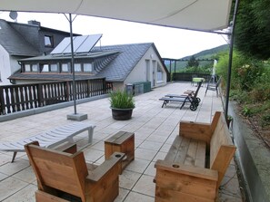 Terrace/patio - Ferienwohnung Rivaner (Burg)