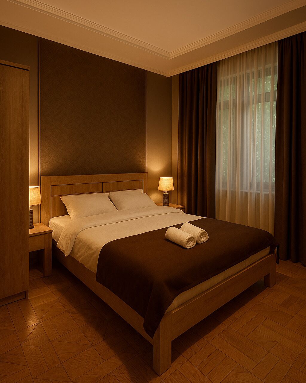 高級寢具、迷你吧、獨特設計、獨特裝修