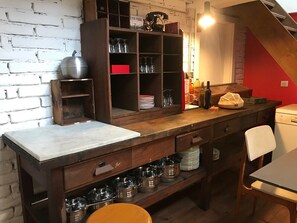 Family Loft | Private kitchen | Fridge, microwave, stovetop, espresso maker - Un Soir d'Eté (Ernolsheim-Bruche)