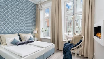 Leilighet – deluxe | Strykejern/-brett, wi-fi (inkludert) og sengetøy