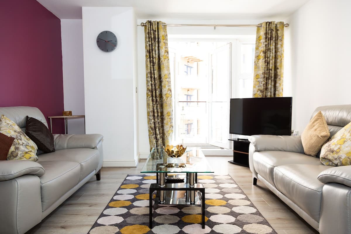 Lägenhet - privat badrum (2 Bedroom - Sleeps 5) | Lounge