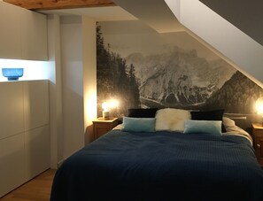 Appartement, 3 chambres, balcon, vue montagne