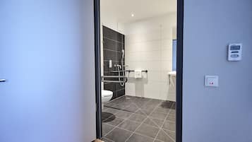 In-room safe, laptop workspace, blackout drapes, soundproofing