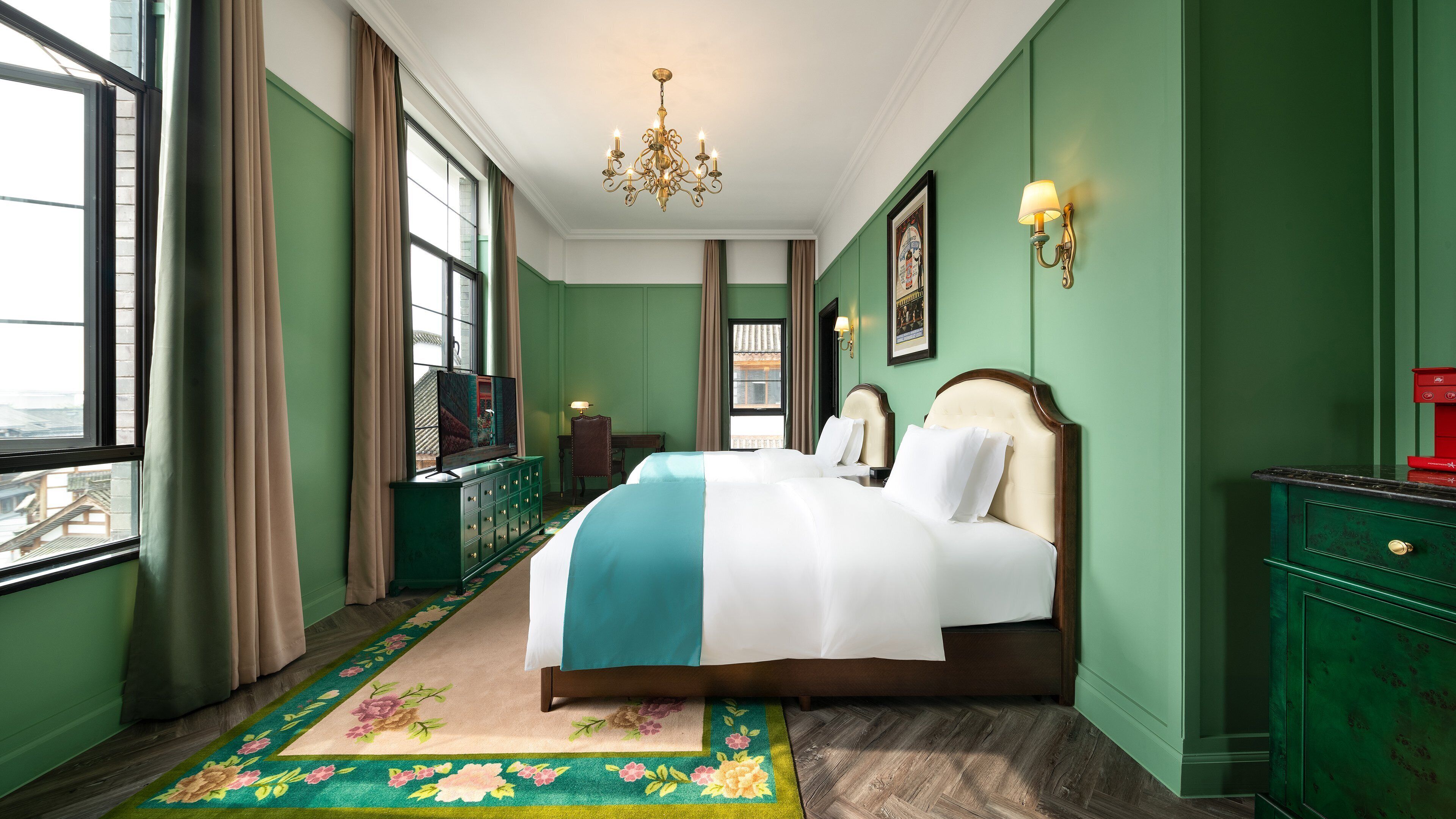 Skrivbord, gratis wi-fi och sängkläder