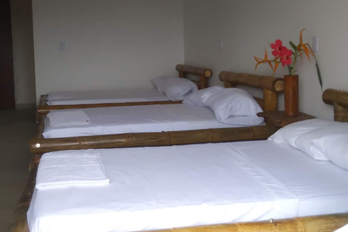 Familie driepersoonskamer | 1 slaapkamer, extra bedden, beddengoed