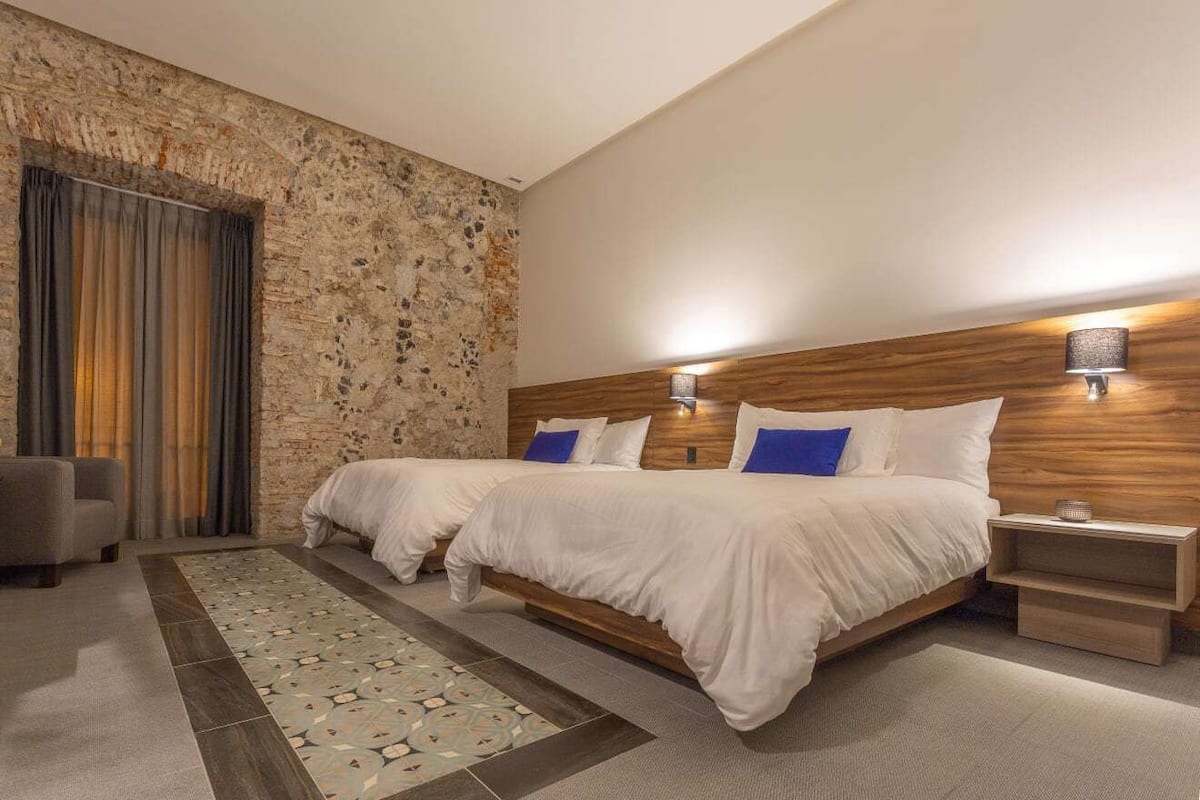 junior quadruple room, park view | 1 bedroom, premium bedding, down duvets, minibar