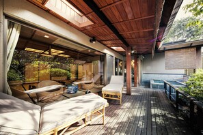 Suite with 2 Open-Air Bath and Terrace [Ukifune, Yugiri] | Terrace/patio