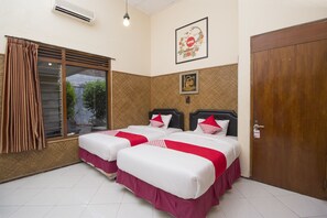 디럭스 트윈룸 | 책상, 무료 WiFi, 침대 시트