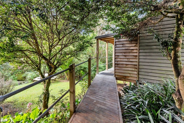 Walkway/Bridge leading to cabin