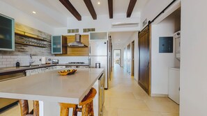 Fridge, microwave, oven, dishwasher - Extraordinary condo in Urban complex! 2BD Condo for rent in Old Town, Puerto val (Puerto Vallarta)