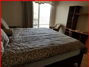 1 bedroom, iron/ironing board, Internet, bed sheets