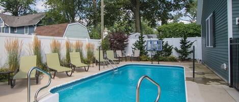 A heated pool