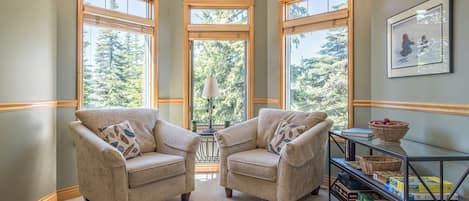 Televisión y chimenea