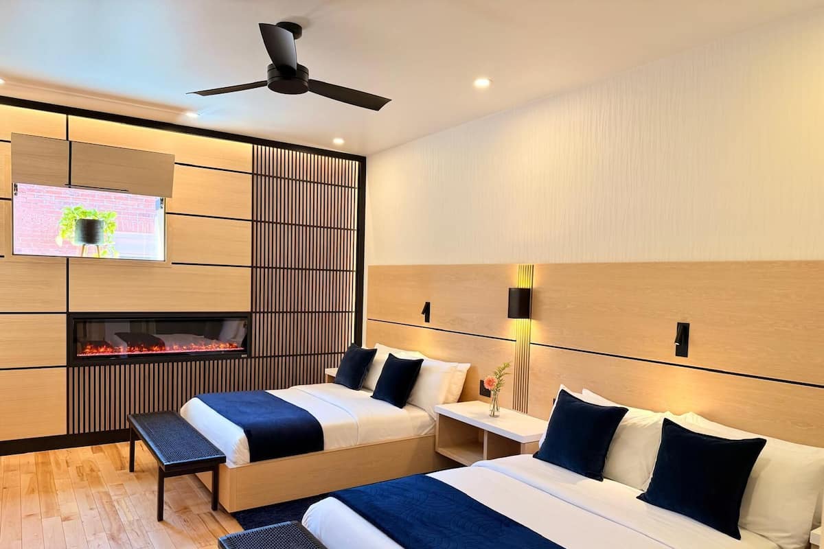 Premium bedding, minibar, blackout curtains, iron/ironing board