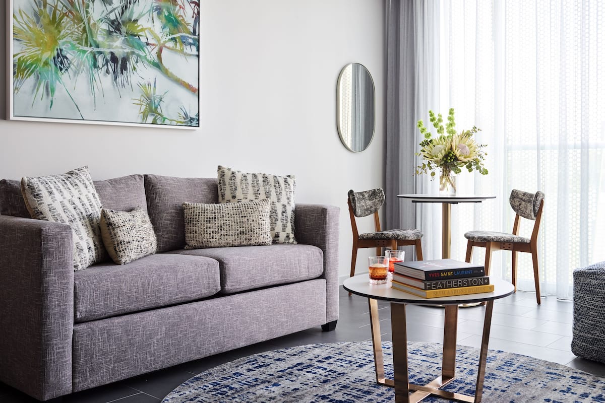 One Bedroom Residence | In-room safe, desk, blackout drapes, soundproofing