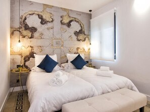 4 dormitorios, tabla de planchar con plancha, wifi gratis y ropa de cama