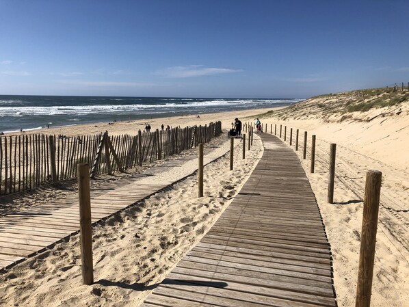 Accommodatie ligt op het strand, ligstoelen